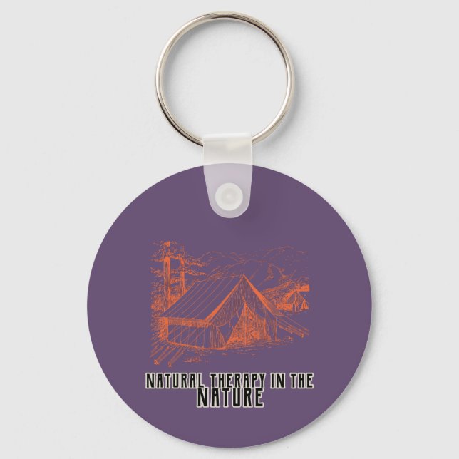Natural therapy in the nature Keychain (Front)