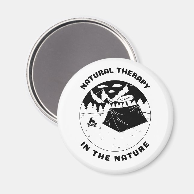 Natural therapy in the nature  magnet (Front/Back)