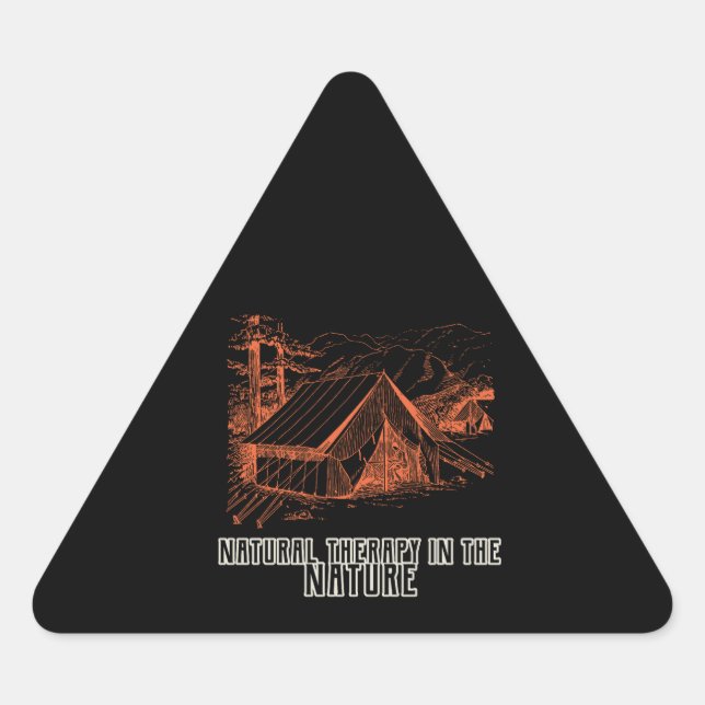 Natural therapy in the Nature Triangle Sticker (Front)