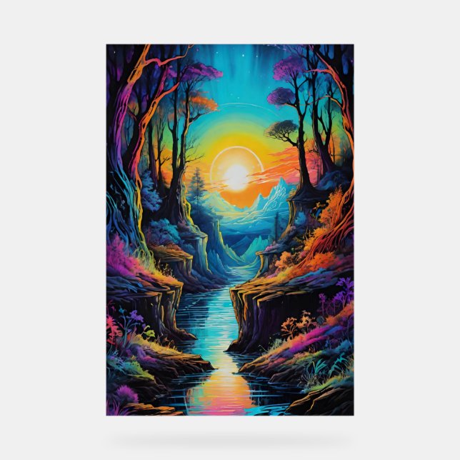 natural trip acrylic sign (Front)