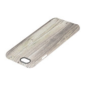Natural Weathered Wood Boards from Old Dock Uncommon iPhone Case (Top)