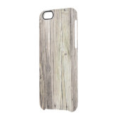 Natural Weathered Wood Boards from Old Dock Uncommon iPhone Case (Back Left)
