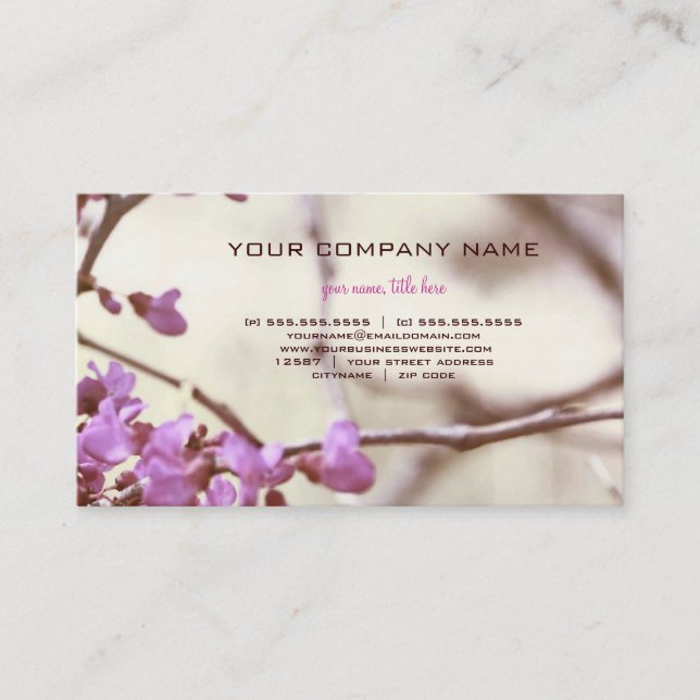 Natural Web Business Card (Front)
