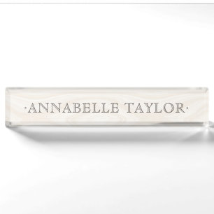 Natural Wellness Business Company Nameplate