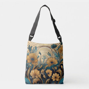 Natural Wild Flower Arrangement Personalized Crossbody Bag