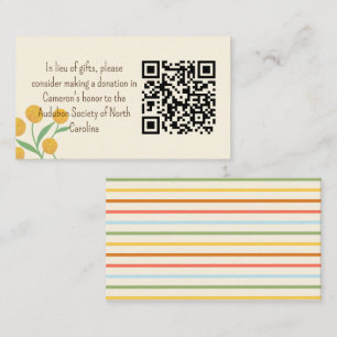 Natural Wonder Donation Request Enclosure Card