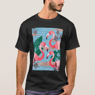 Natural wonderful flamingo birds T-Shirt