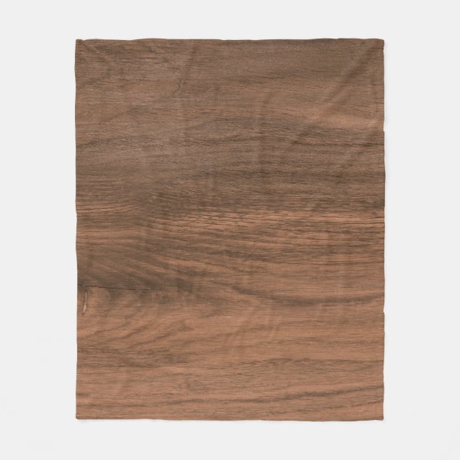Natural Wood texture floor tile, Luxurious home an Fleece Blanket (Front)