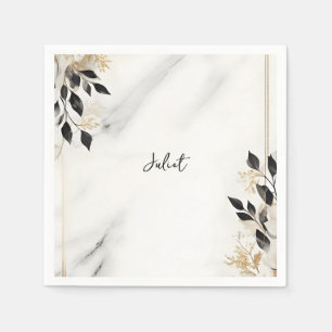 Natural Work Stacked Stone Marble Bridal Shower Napkin