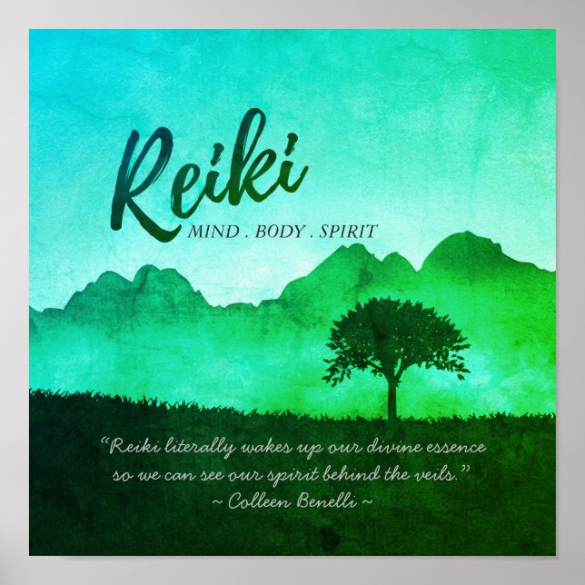 Natural Yoga Studio Meditation Instructor Quotes Poster (Front)
