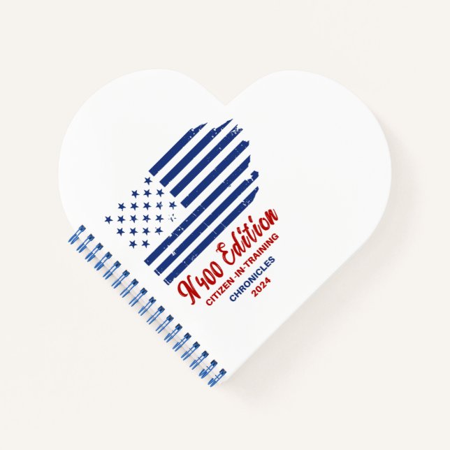 Naturalization Citizenship Exam Spiral Notebook (Front)