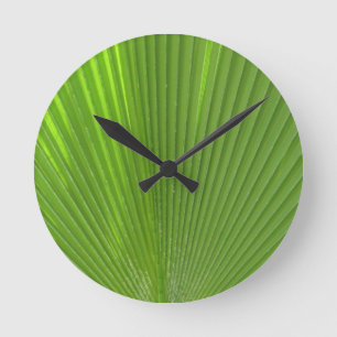 Naturally Cool Surfaces_Palm Frond radiating Round Clock