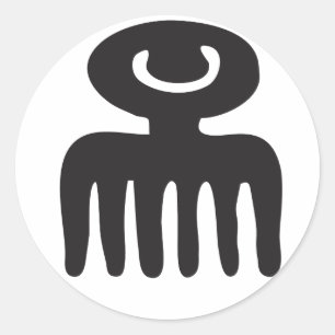 Naturally curly classic round sticker