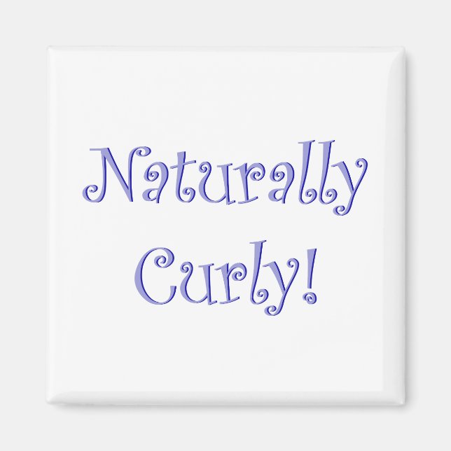 Naturally Curly Hair Magnet (Front)