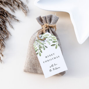 Naturally Joyful   Watercolor Christmas Gift Tags