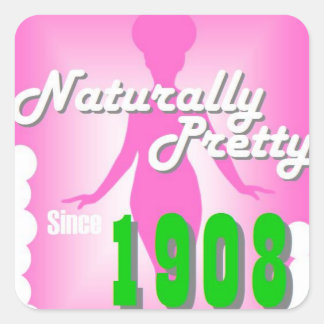 Naturally Pretty AKA Square Sticker