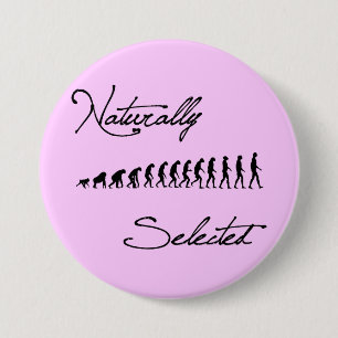Naturally Selected Evolution Shirt 3 Inch Round Button