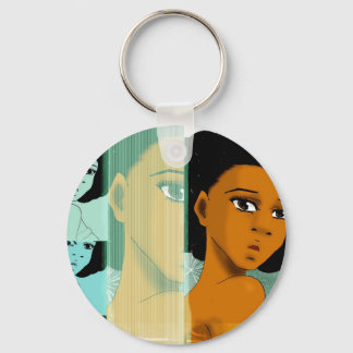 Naturally Teal Key Chain