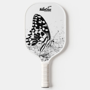 NaturCraze B&W Butterfly Pickleball Paddle