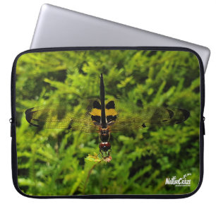 NaturCraze Black & Yellow Dragonfly Laptop Sleeve