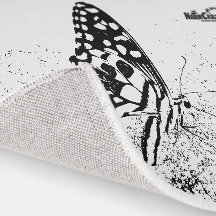 NaturCraze Papillon noir et blanc tapis intérieur