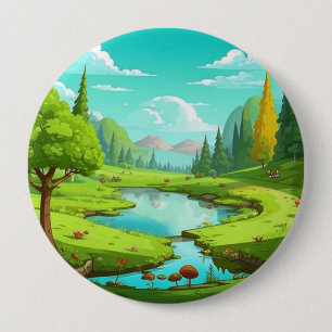 Nature 18. 4 inch round button
