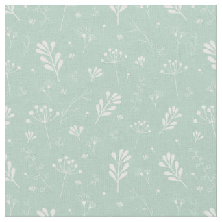 Nature Abstract Green Foliage Organic Pattern Fabric
