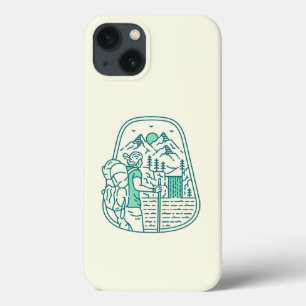 Nature Adventure Backpacker 3 iPhone 13 Case