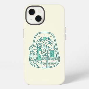 Nature Adventure Backpacker 3 iPhone 13 Case