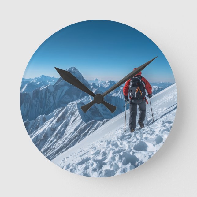 Nature Adventure Design  Round Clock (Front)