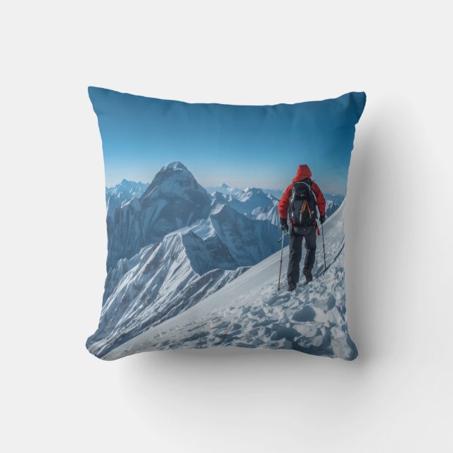 Nature Adventure Design  Throw Pillow (Front)