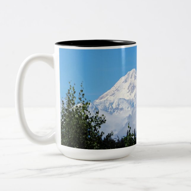 Nature Alaska Denali Scenery Photo Two-Tone Coffee Mug (Left)