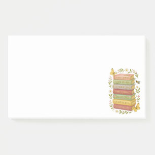 Nature and Book Lover Botanical Stack Post-it Notes
