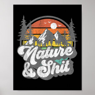 Nature And Funny Hiking Camping Hiker Camper Rv Gi Poster
