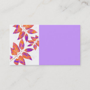 nature art business cards template pretty leave