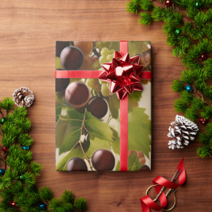 Nature Art Wine Grapes Vineyard Winery  Wrapping Paper