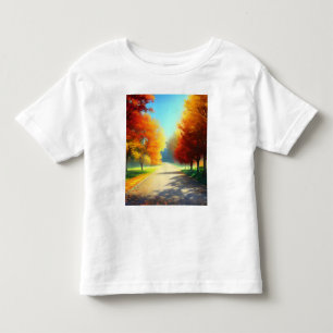 Nature Autumn Trees in The Forest Toddler T-shirt