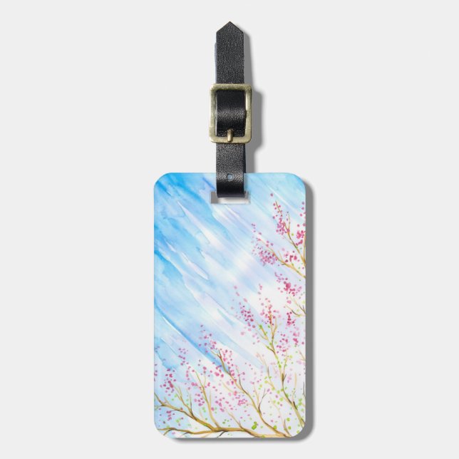 Nature background luggage tag (Front Vertical)