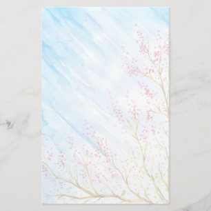 Nature background stationery