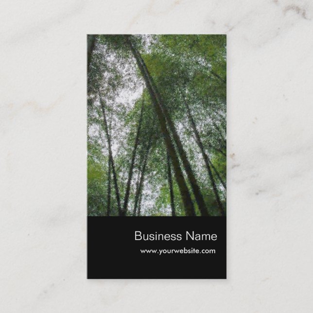 Nature/Bamboo Forests Business Card (Front)