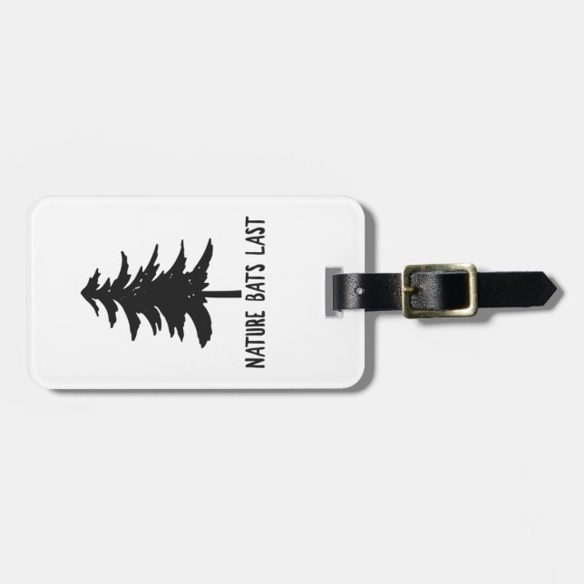 Nature Bats Last Luggage Tag (Front Horizontal)
