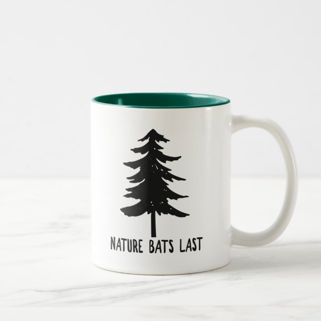 Nature Bats Last Two-Tone Coffee Mug (Right)