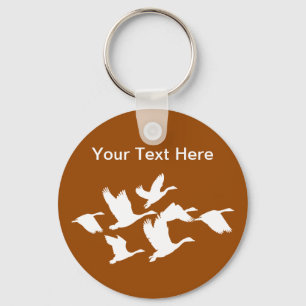 Nature Birds In Flight Keychain