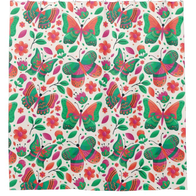 Nature Butterfly Garden Pattern For Home Spaces (Front)