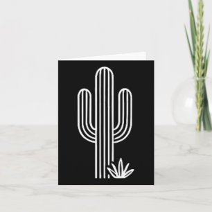 Nature Cacti Cute Western Desert Plant Saguaro Cac Card
