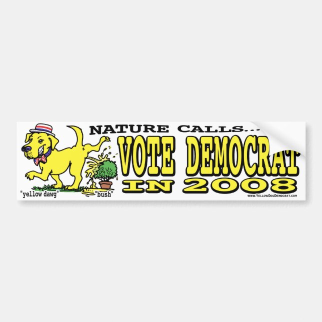 Nature Calls Bumper Sticker  (Front)