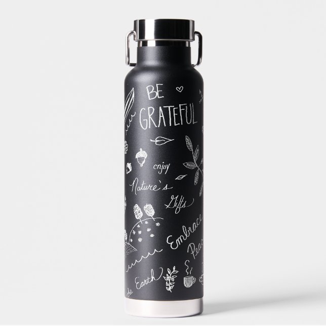 Nature Calls, Enjoy the Journey Water Bottle (Front)