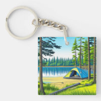 Nature Camping Themed Tent in the Woods