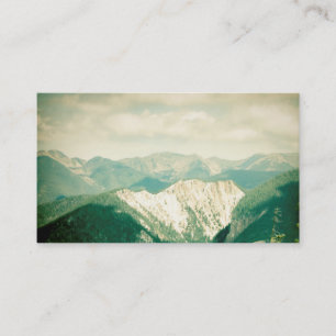 nature carte de visite scène de montagne de style 