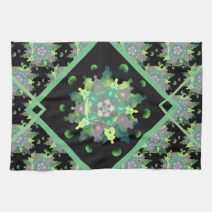 Nature Child Mandala Pattern Kitchen Towel